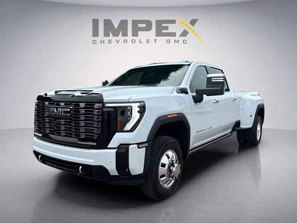 New 2026 Glacier White Tricoat GMC Denali Ultimate DRW image 1