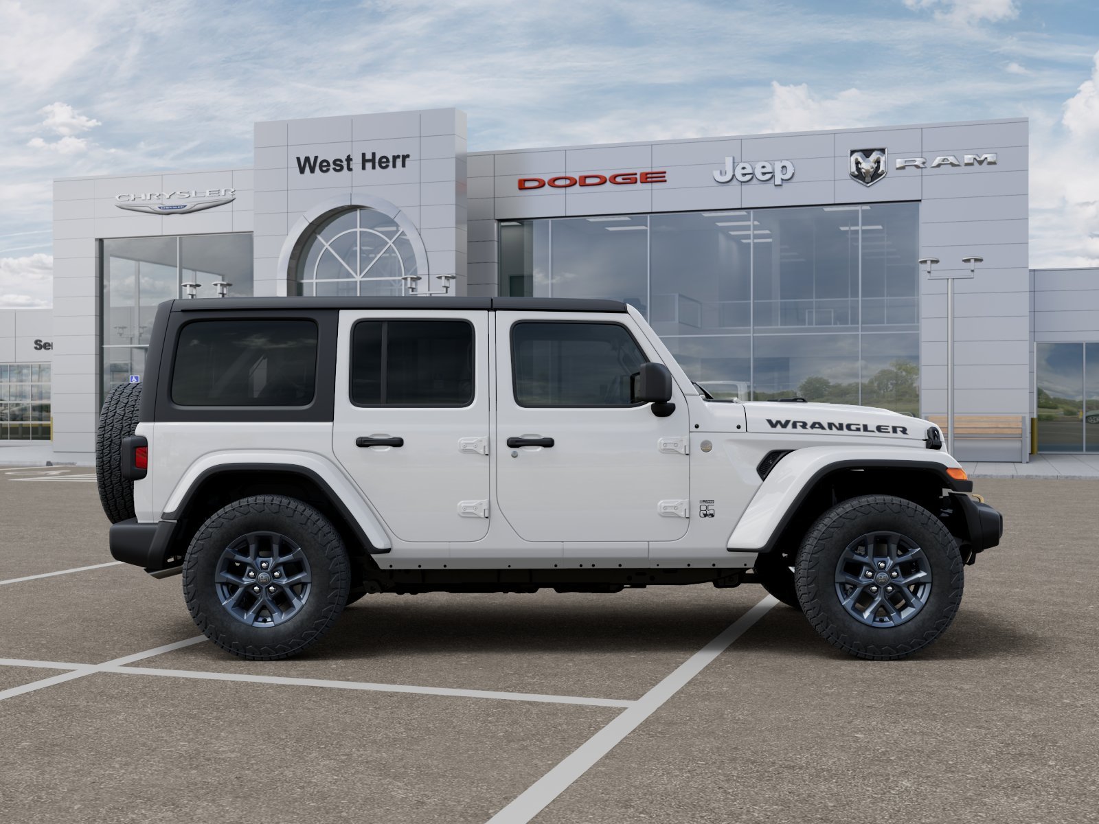 New 2026 Bright White Clear-Coat Exterior Paint Jeep WRANGLER 4-DOOR 85TH ANNIVERSA image 47
