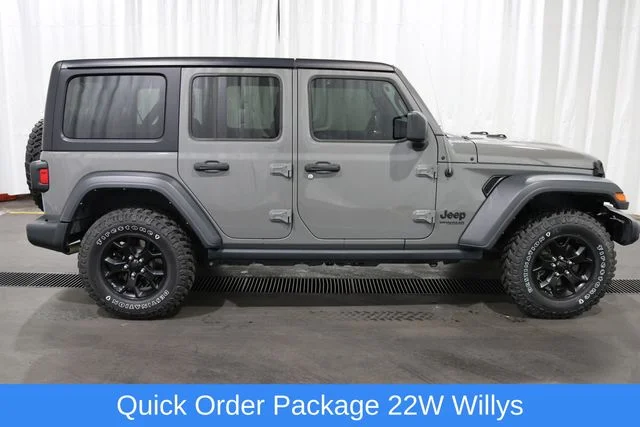 Used 2021 Gray Clearcoat Jeep Unlimited Willys image 2
