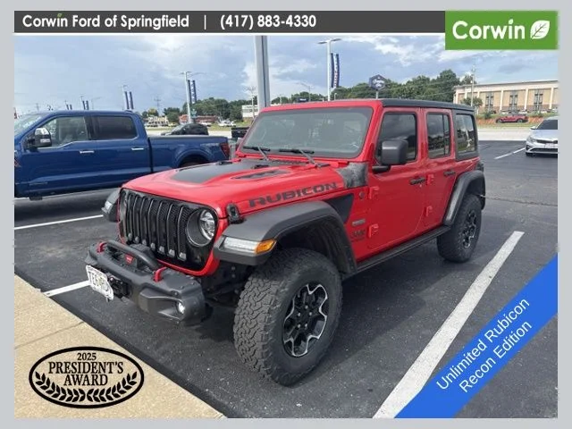 Used 2020 Red Jeep Unlimited Rubicon image 1