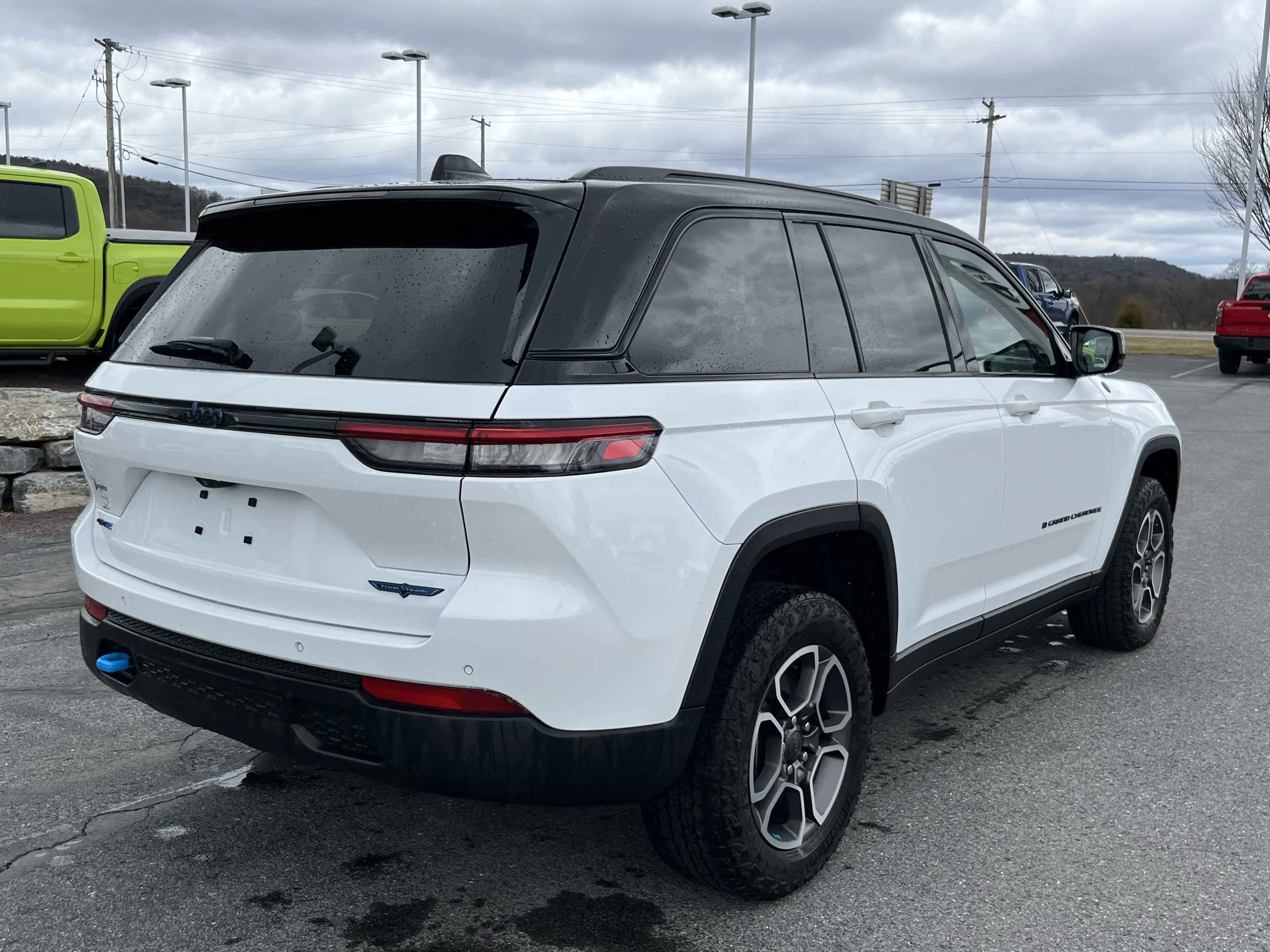 Used 2023 Bright White Clearcoat Jeep Trailhawk 4xe image 2