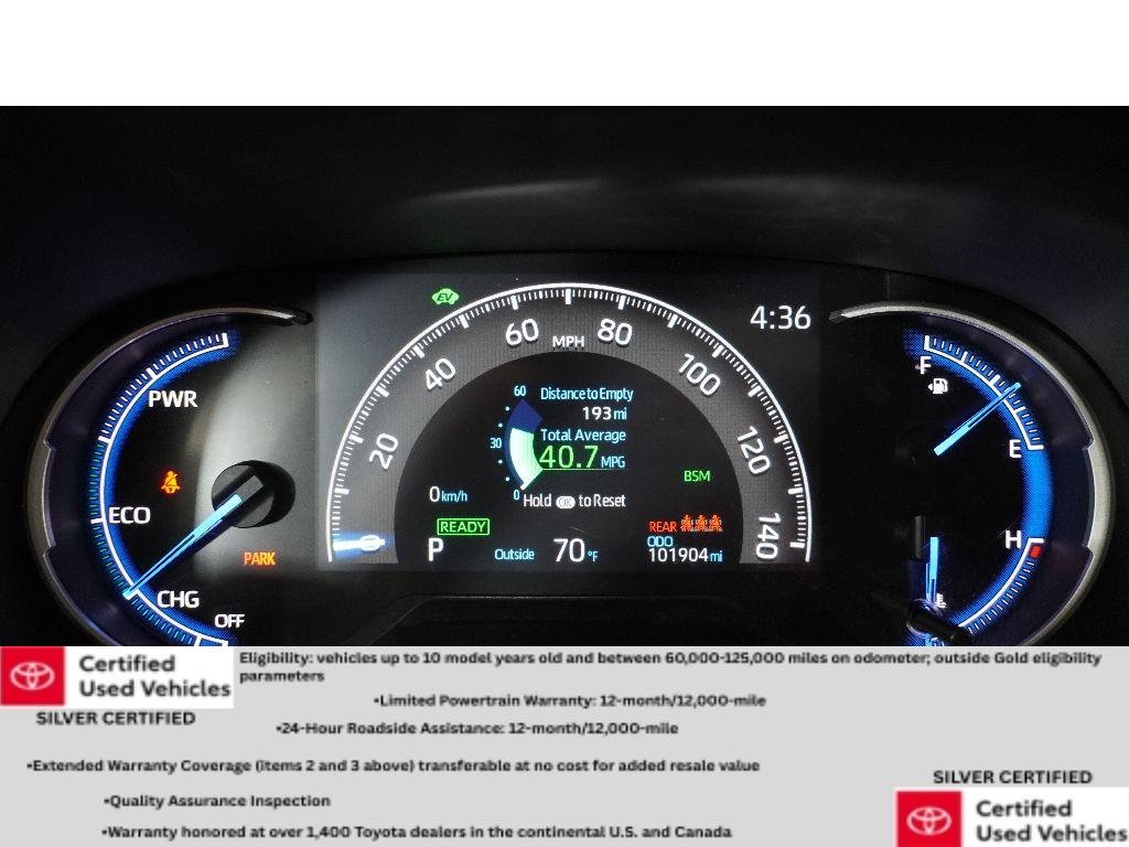 Used 2021 Blizzard Pearl/Midnight Black Metallic Toyota Hybrid XSE image 18