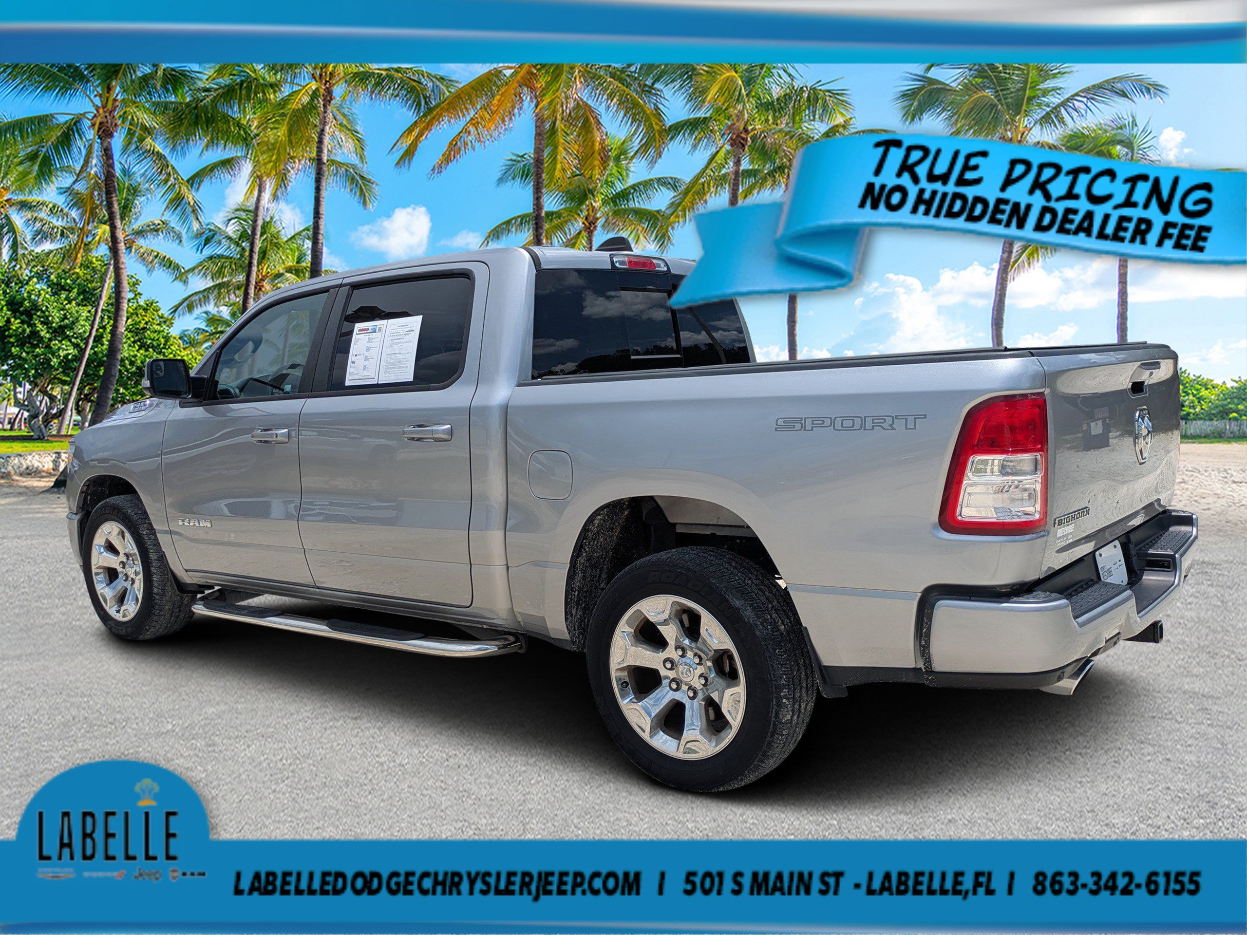 Used 2022 Billet Silver Metallic Clearcoat Ram Big Horn image 5