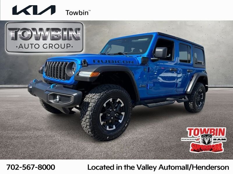 Used 2024 Blue Jeep Rubicon 4xe image 1