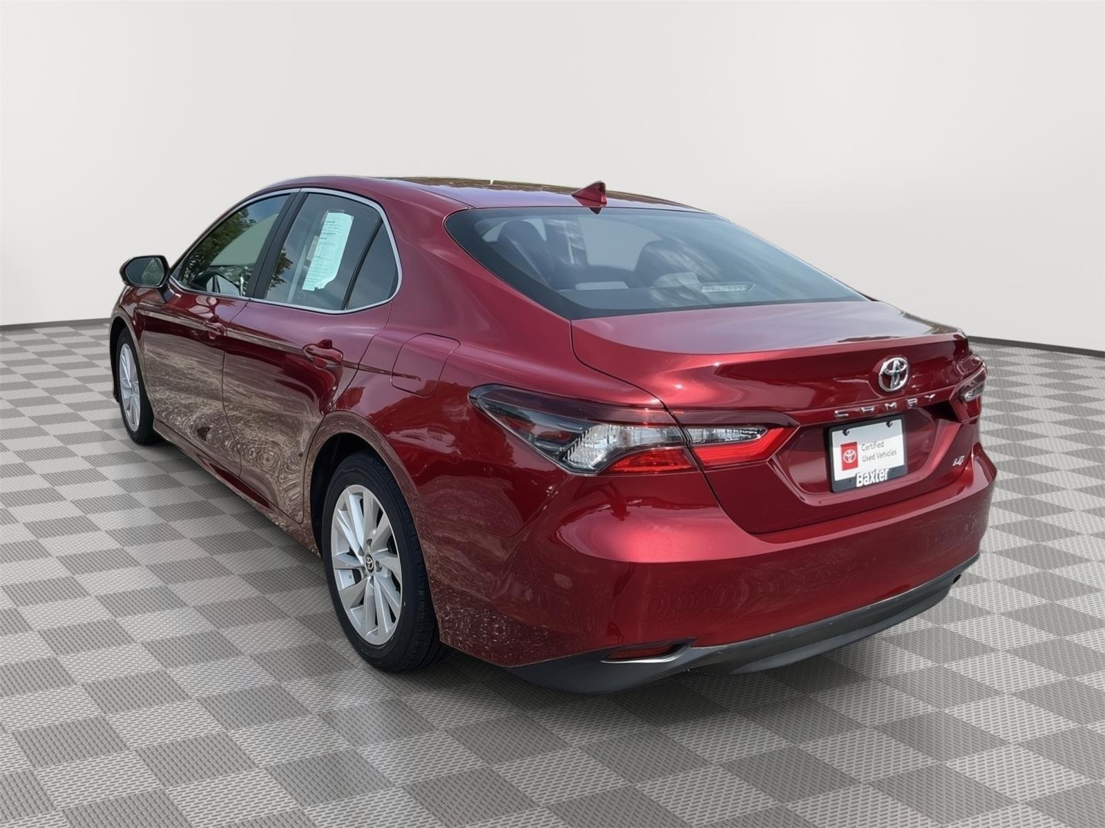 Certified Used 2021 Ruby Flare Pearl Toyota LE image 22