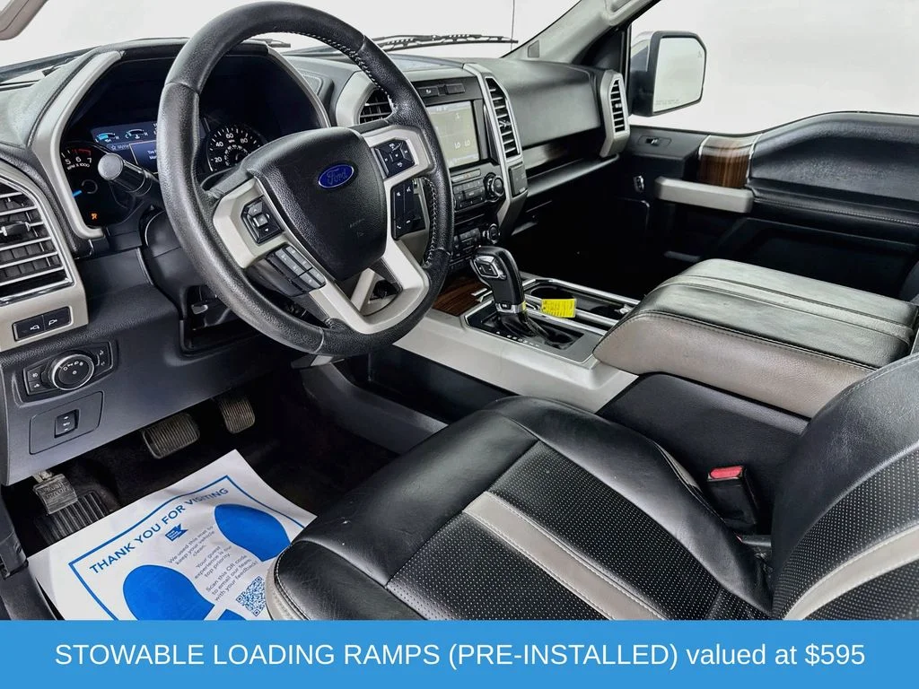 Used 2015 White Platinum Clearcoat Metallic Ford Lariat image 11