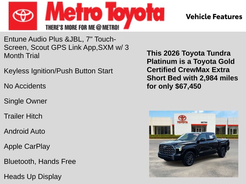 Certified Used 2026 Black Toyota Platinum image 38