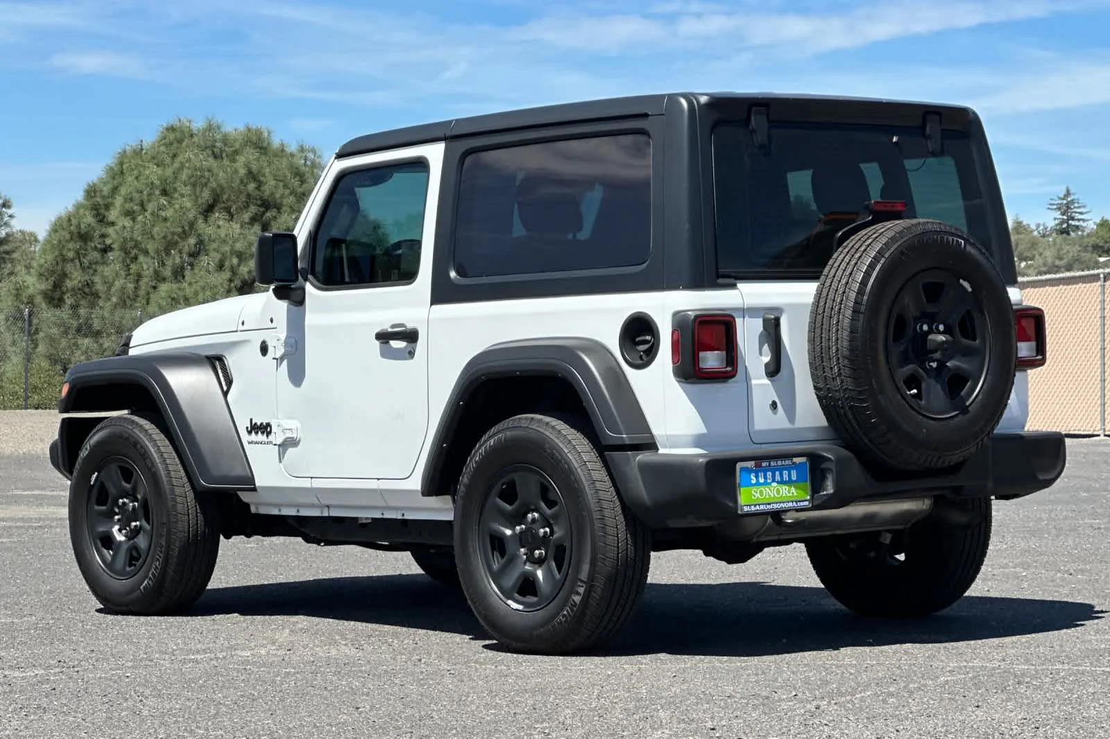 Used 2022 Bright White Clearcoat Jeep Sport image 5