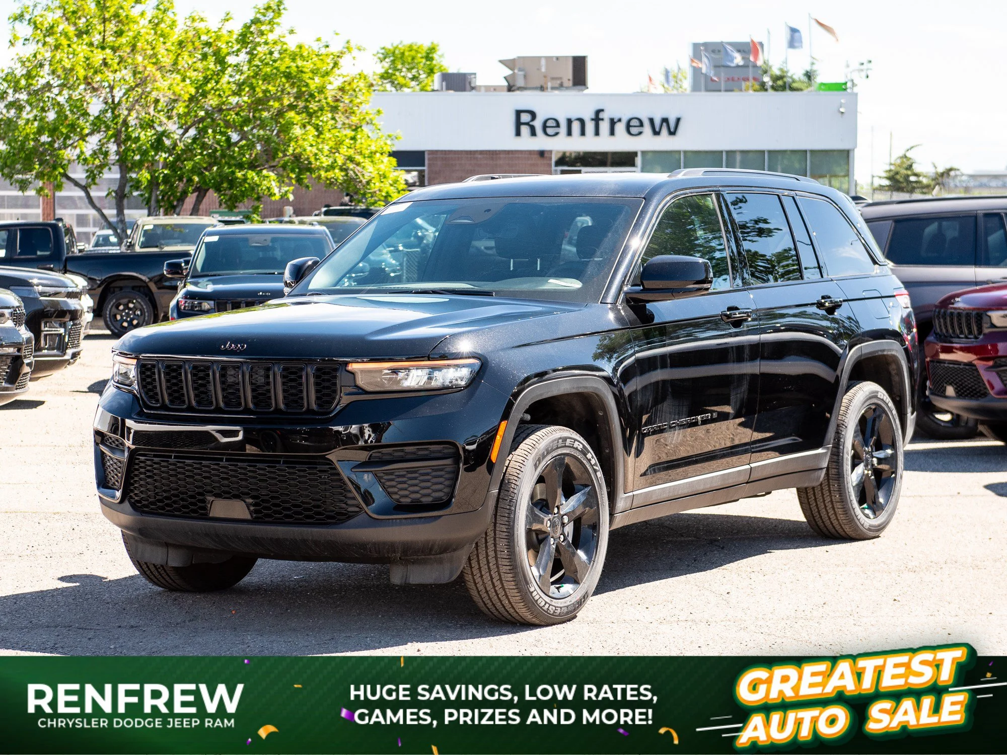 New 2025 Black Jeep Altitude* 4x4, Sunroof, Remote Start, Trailer Tow Package image 1