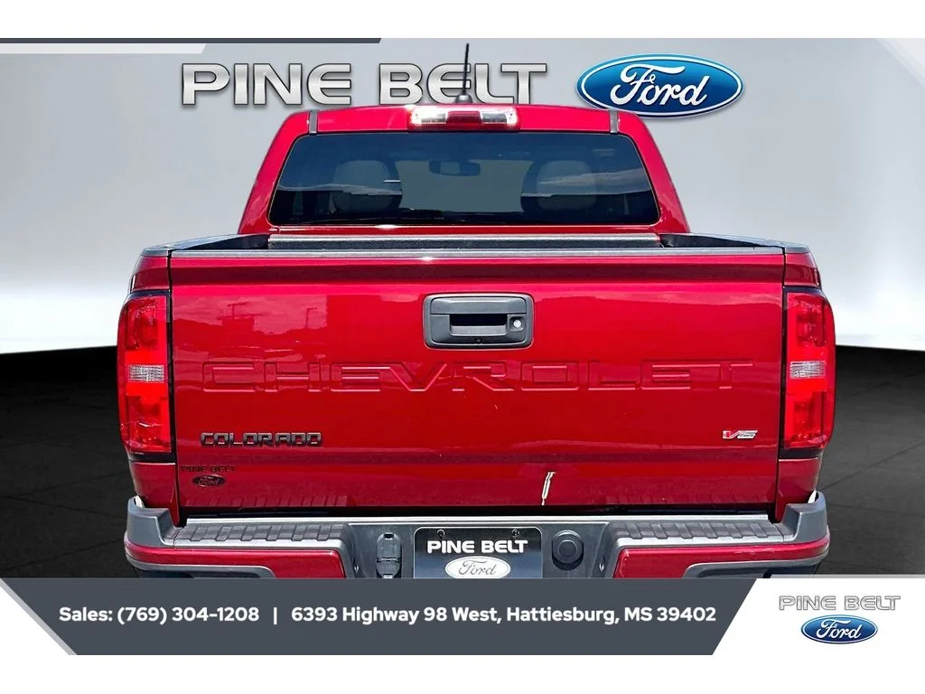 Certified Used 2021 Cherry Red Tintcoat Chevrolet 2WD Work Truck image 4