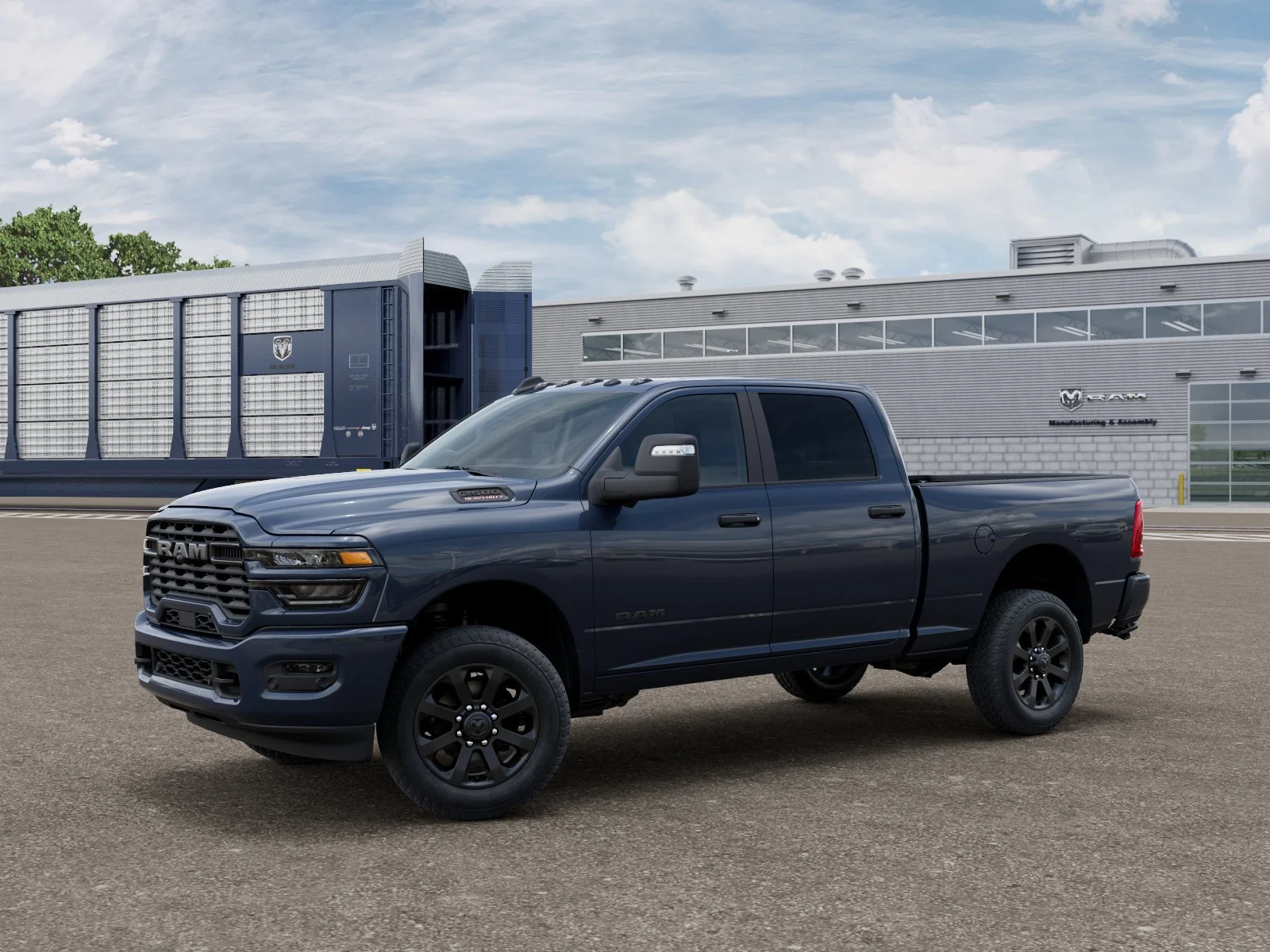 New 2026 Forged Blue Metallic Exterior Paint RAM Big Horn image 2