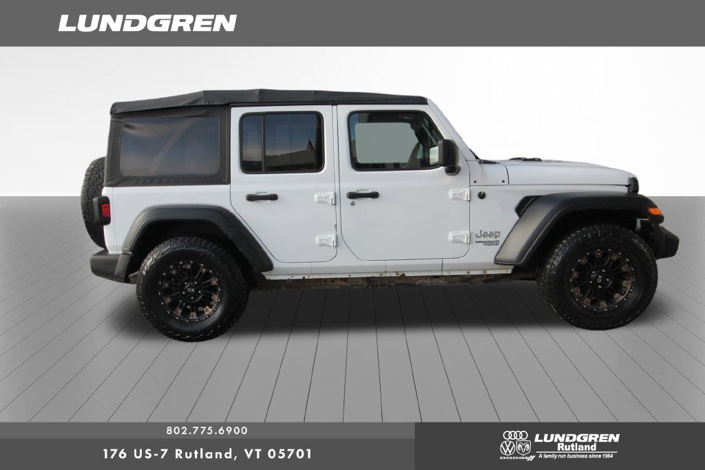 Used 2018 White Jeep Unlimited Sport S image 2