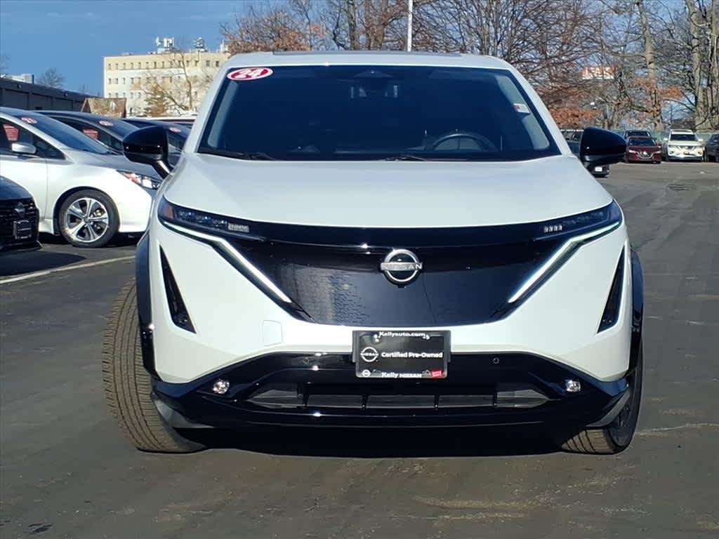 Certified 2024 Nissan ARIYA Evolve+ with VIN JN1DF0BB6RM732883 for sale in Woburn, MA