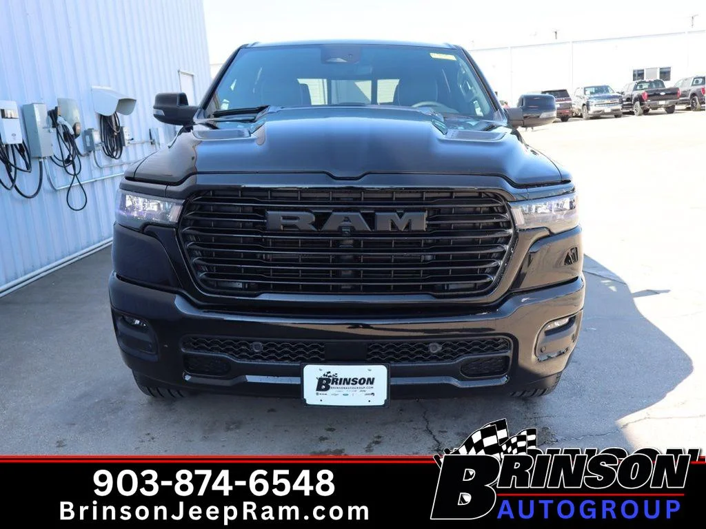 New 2026 Diamond Black Crystal Pearlcoat Ram Laramie image 2