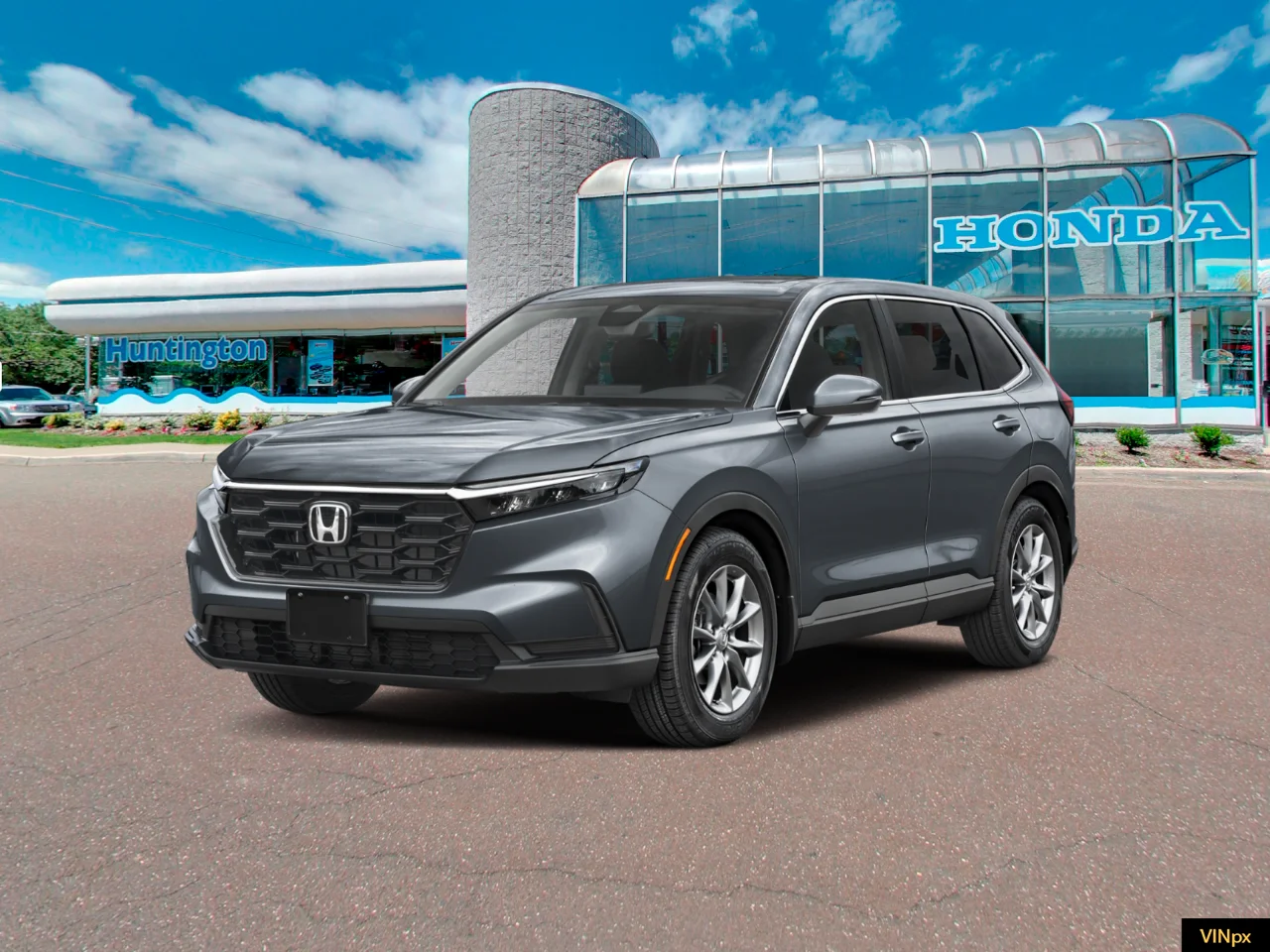 New 2027 Meteorite Gray Metallic Honda EX AWD image 1