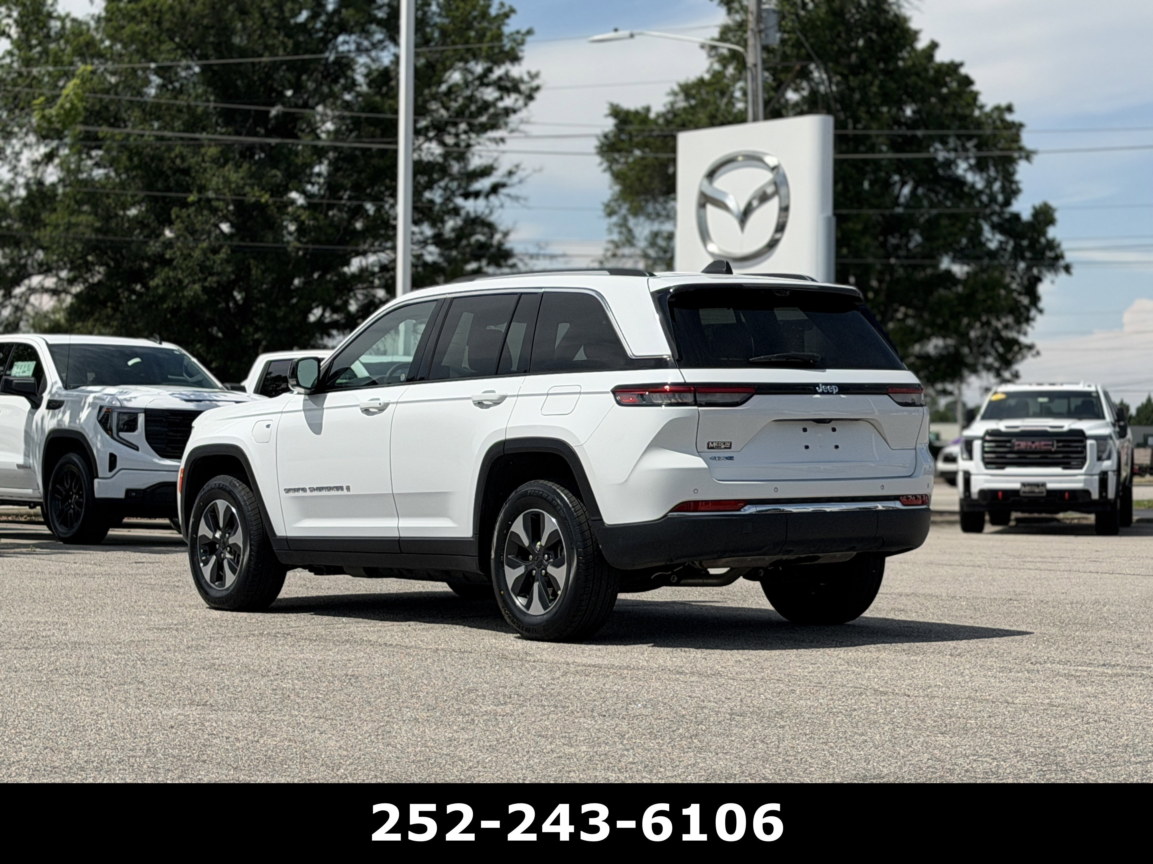 Used 2022 Bright White Clearcoat Jeep 4xe image 5