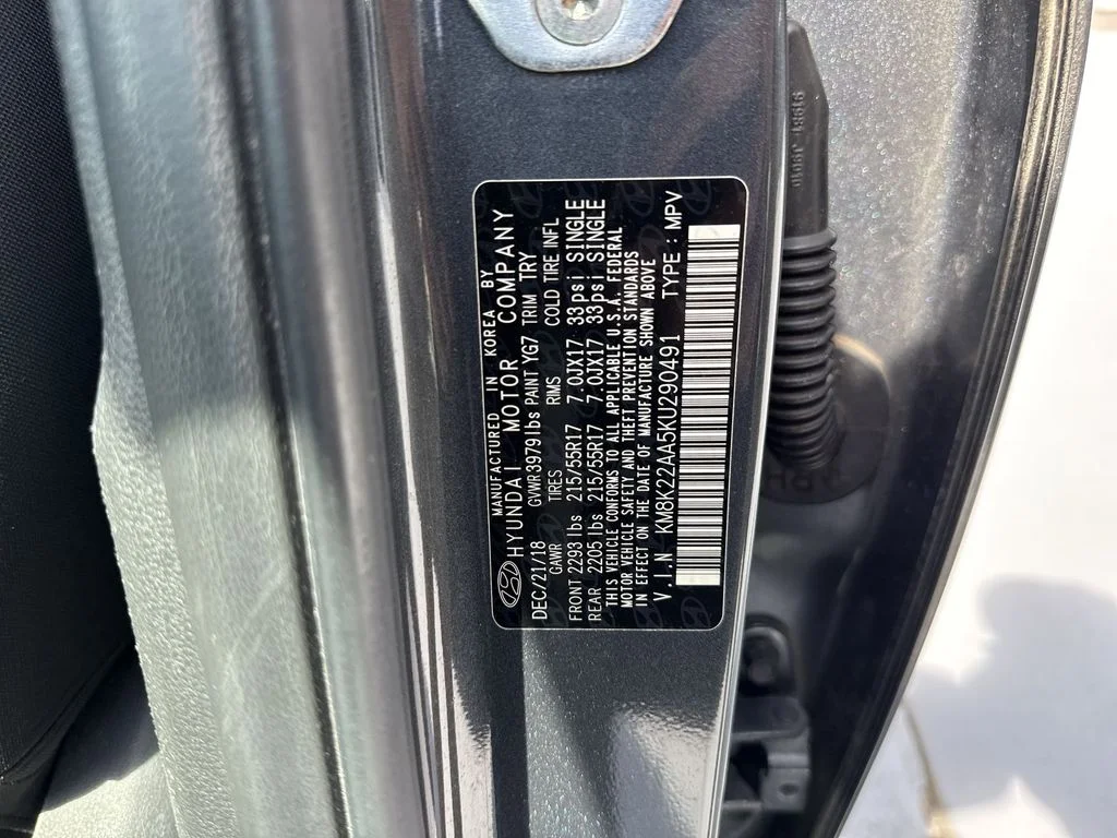 Used 2019 Thunder Gray Hyundai SEL image 59