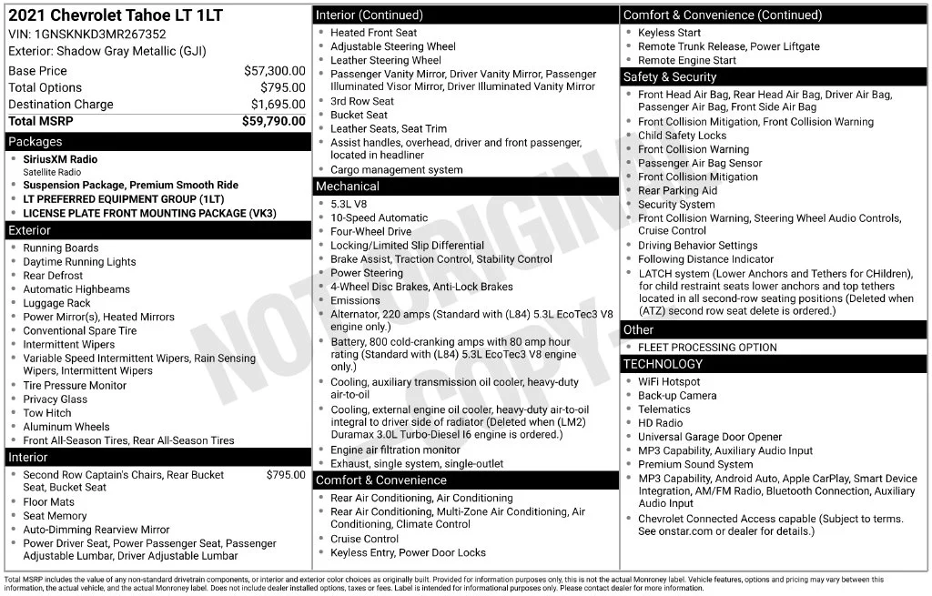 Used 2021 Shadow Gray Metallic Chevrolet LT image 2