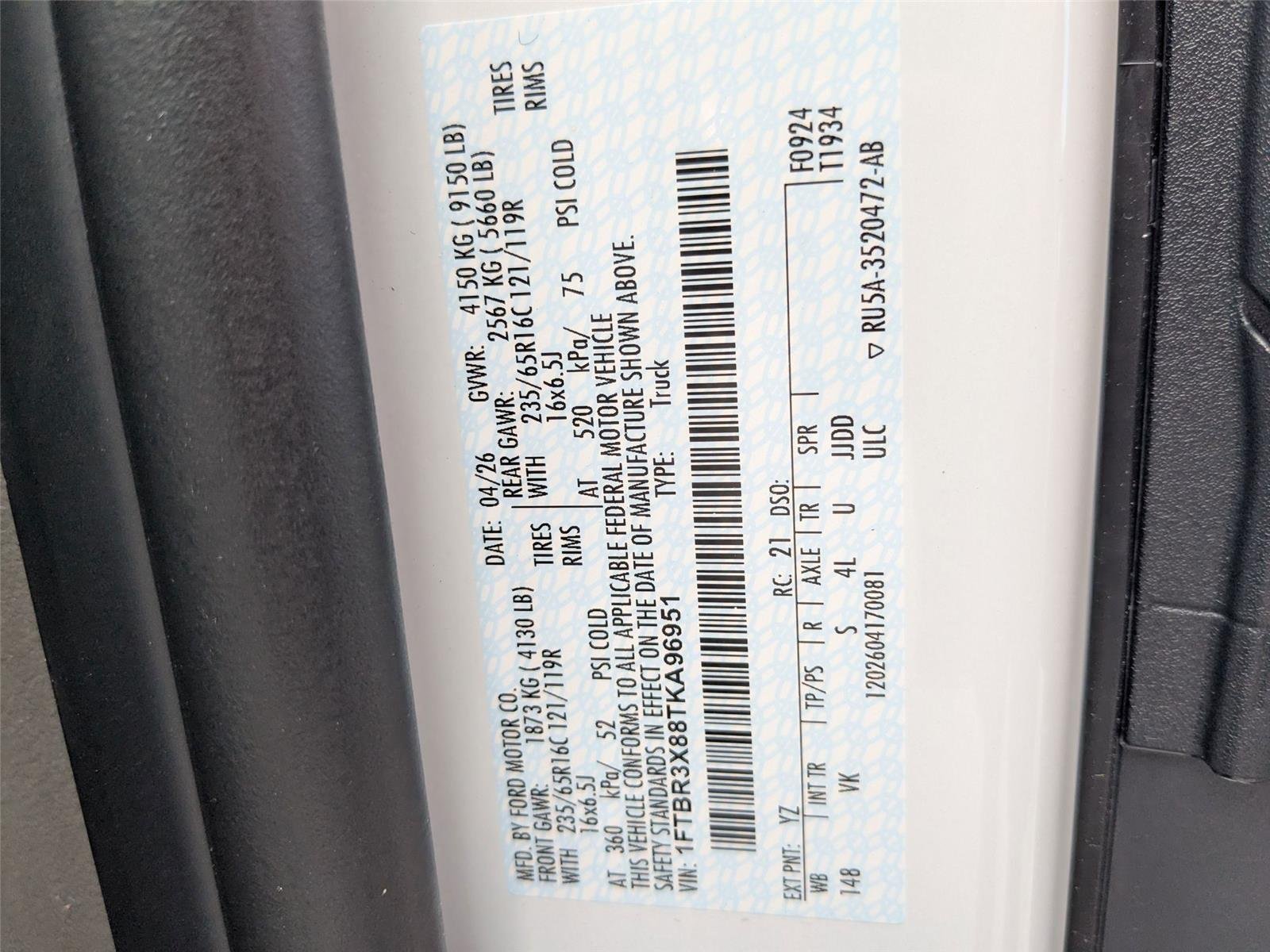 New 2026 Oxford White Ford Cargo Van image 24