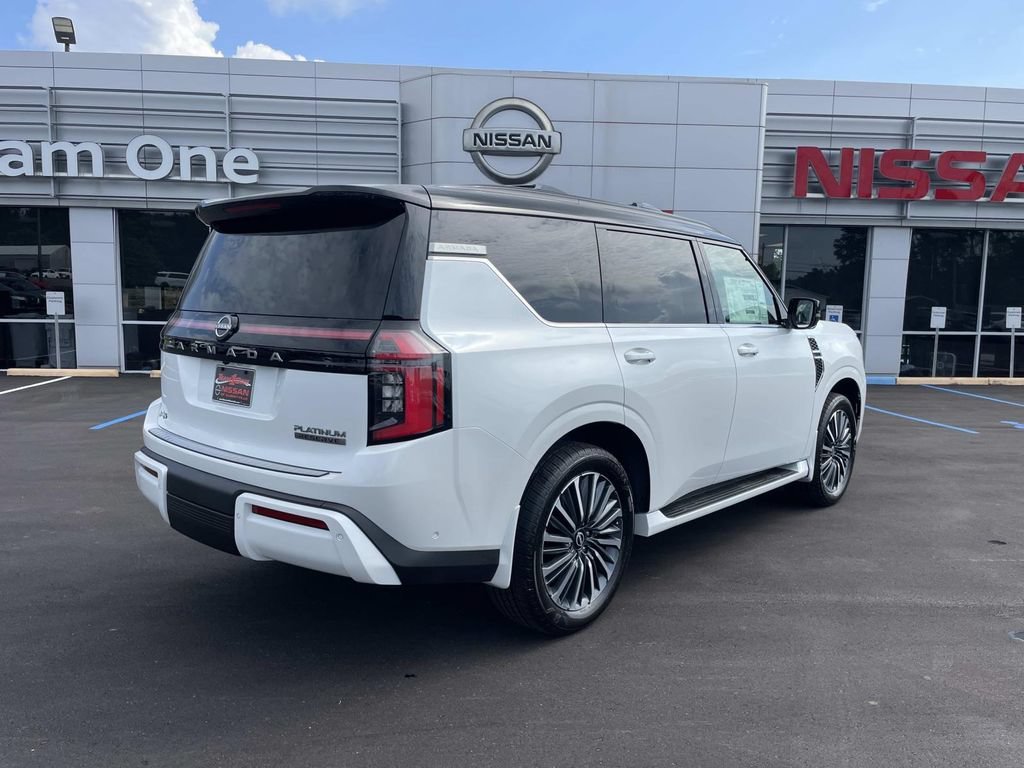 New 2026 Everest White TriCoat / Super Black Two-tone Nissan Platinum Reserve image 11