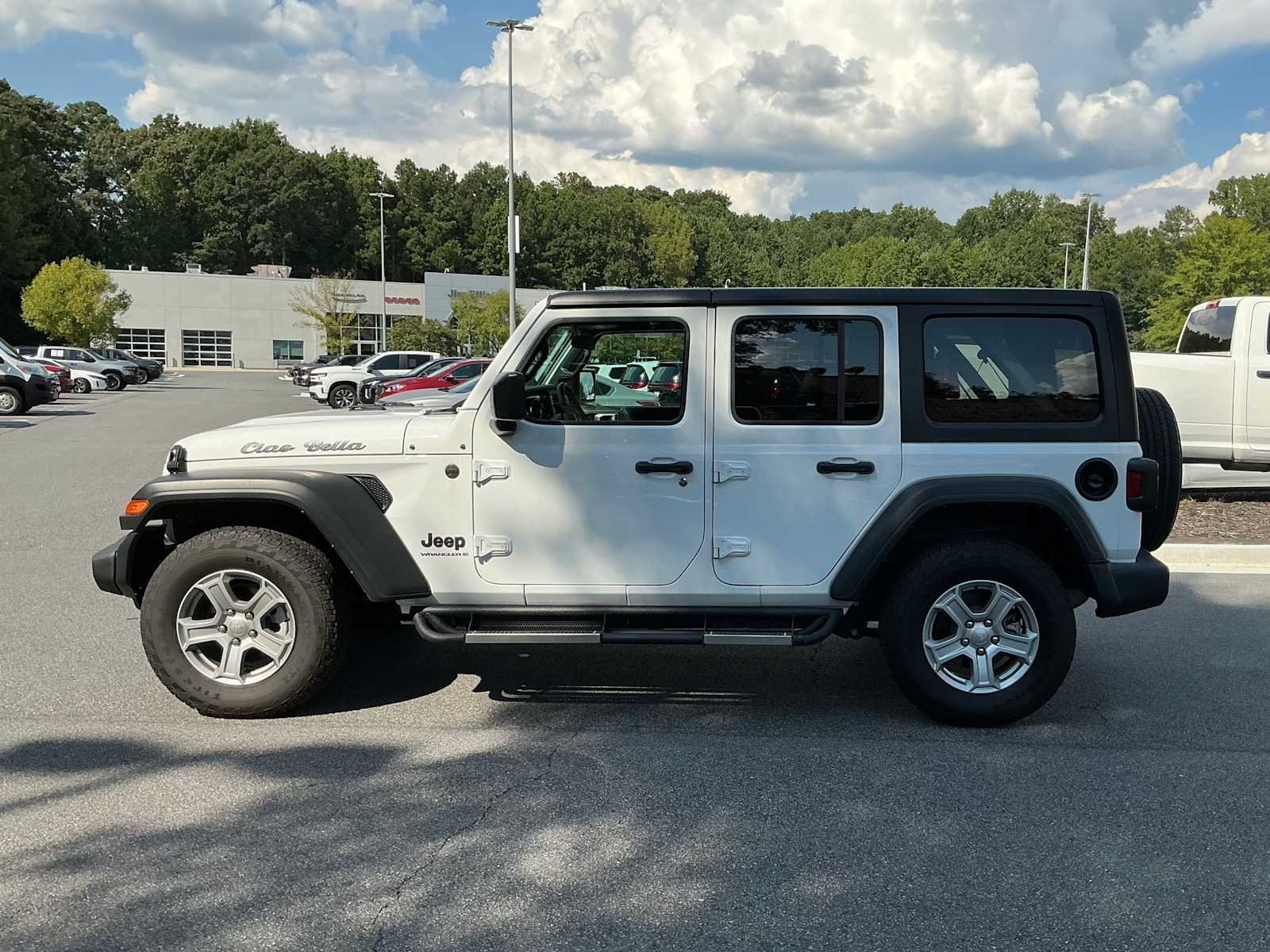 Used 2023 Bright White Clearcoat Jeep Sport S image 2