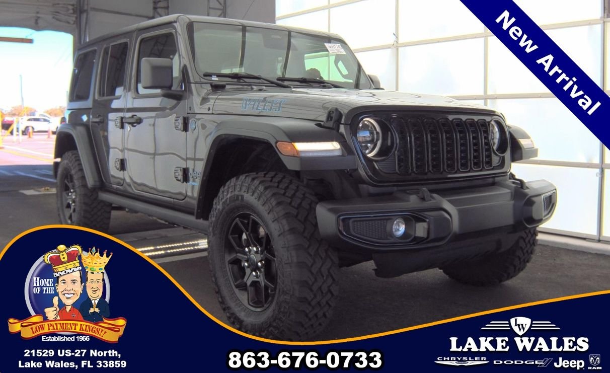 Used 2025 Jeep Wrangler 4xe Willys 4XE with VIN 1C4RJXN64SW585997 for sale in Lake Wales, FL
