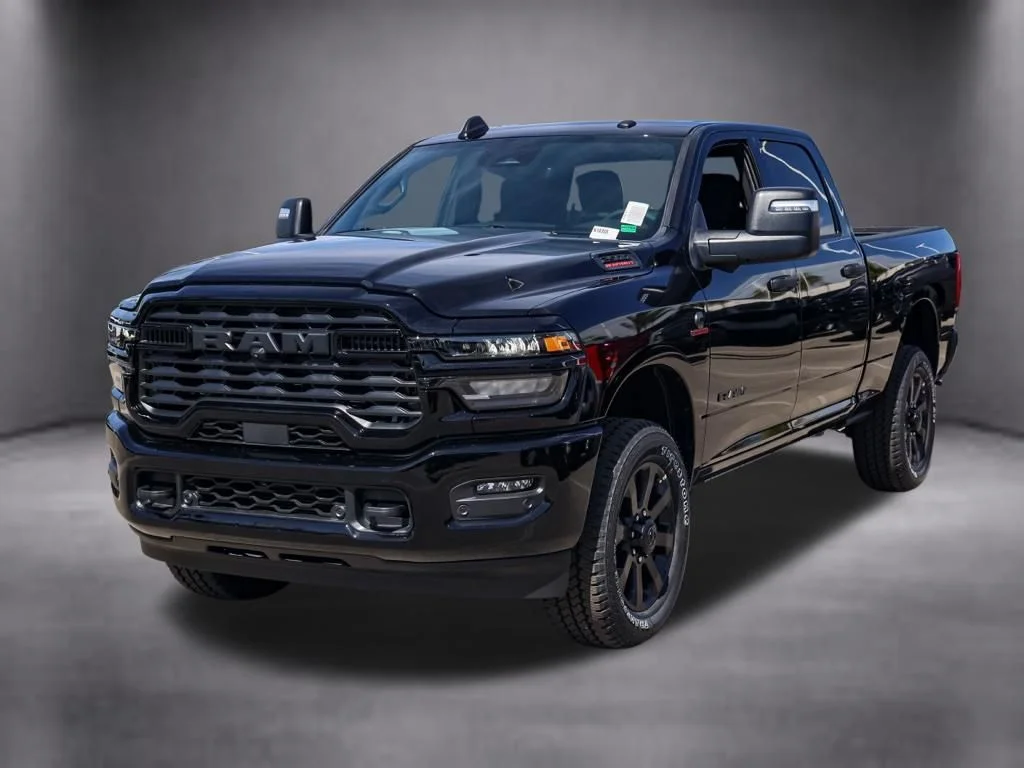 New 2026 Diamond Black Crystal Pearl-Coat Exterior Paint RAM Big Horn Night Edition image 7