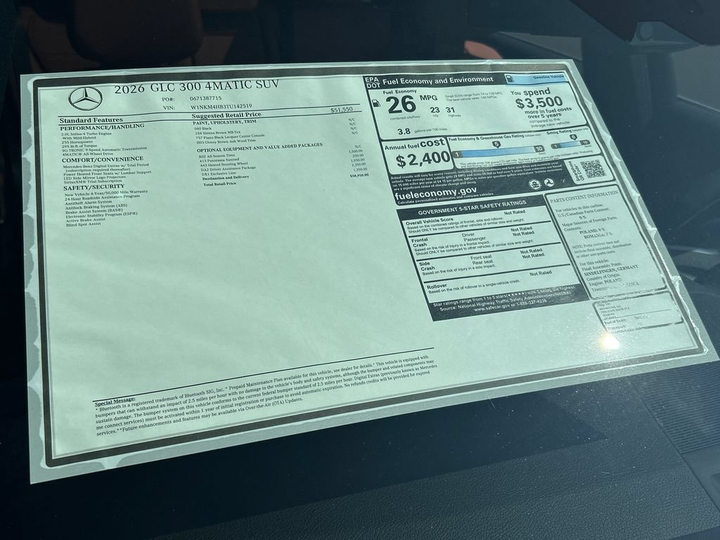 New 2026 Black Mercedes-Benz GLC 300 image 70