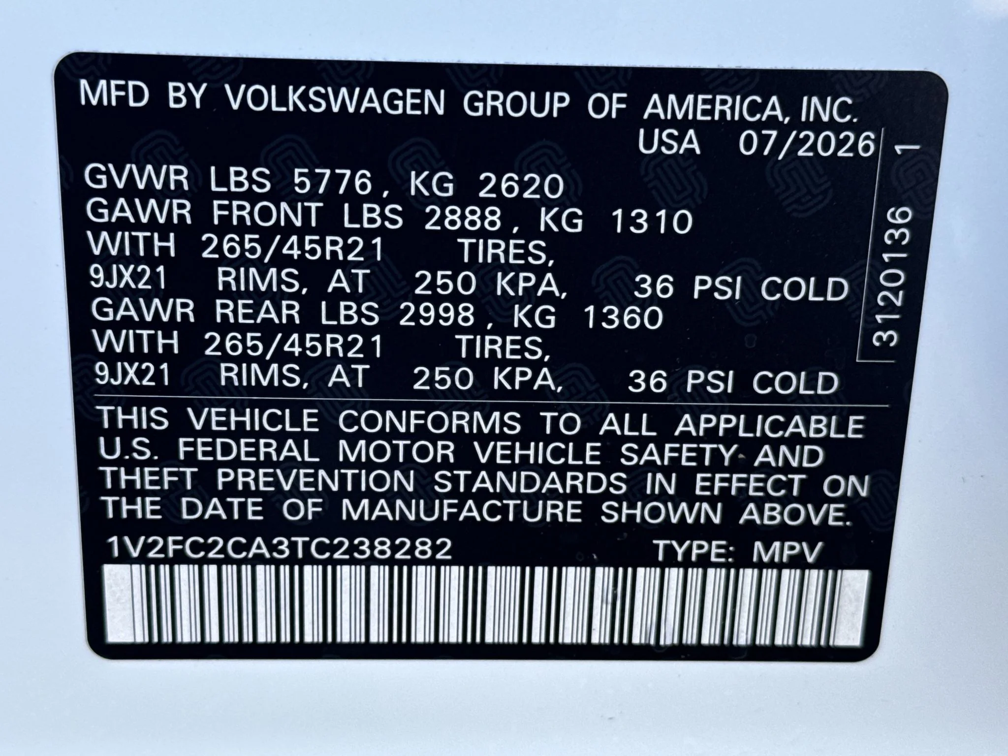 New 2026 Opal White Pearl Volkswagen 2.0T SEL Premium R-Line image 35