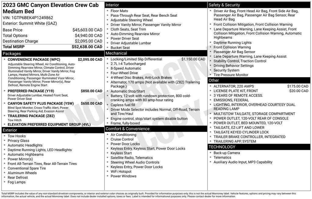 Certified Used 2023 White GMC Elevation image 26