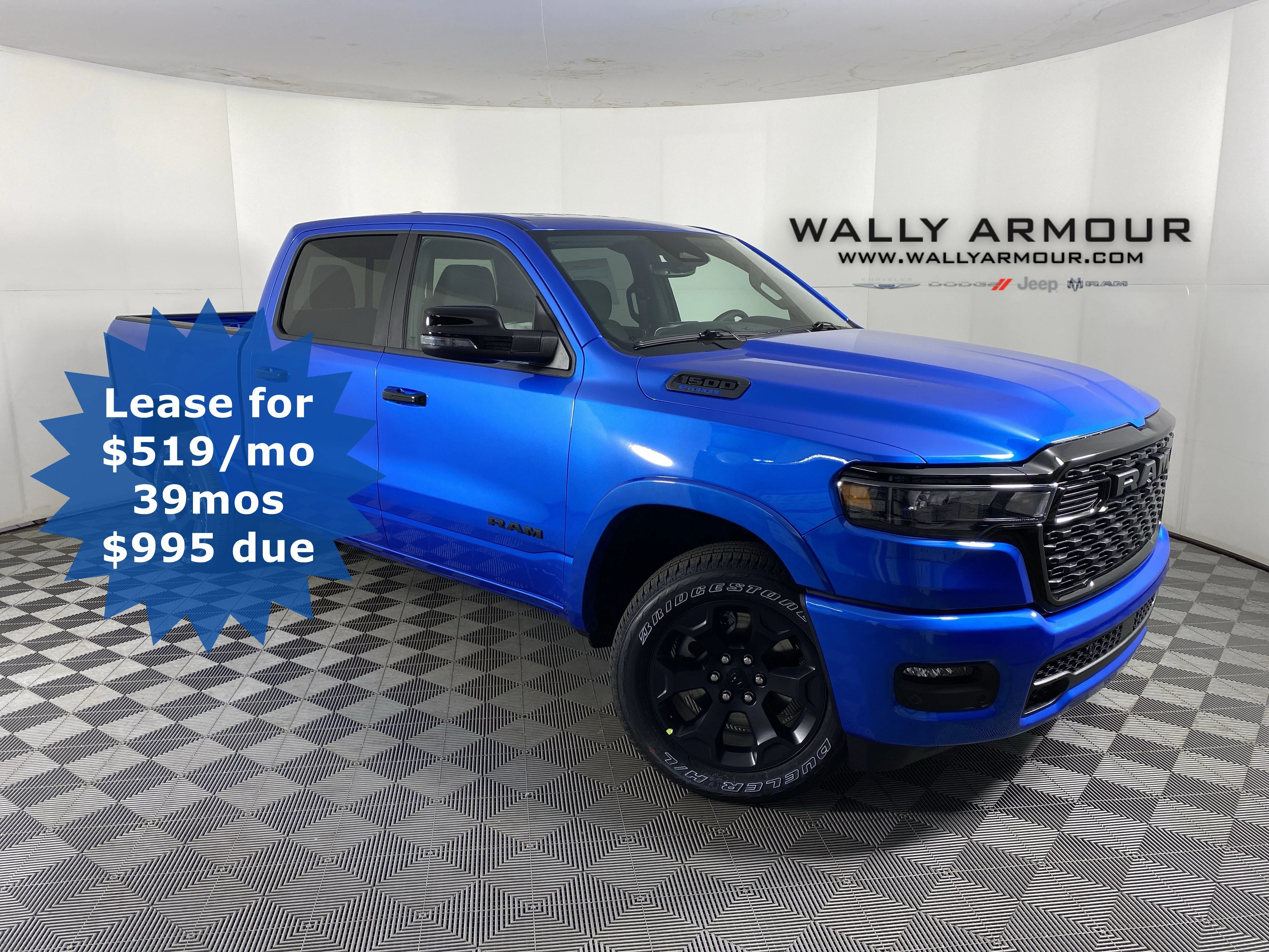 New 2026 Hydro Blue Pearl-Coat Exterior Paint RAM Big Horn/Lone Star image 1