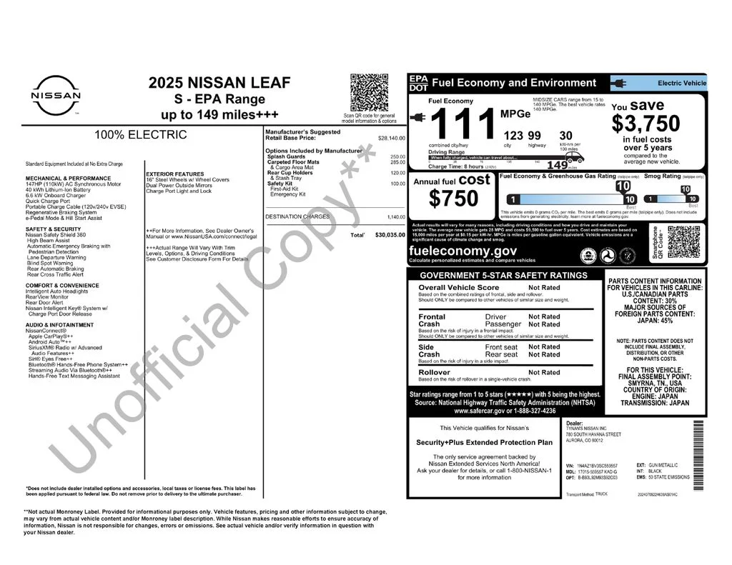 Used 2025 Gray Nissan S image 10