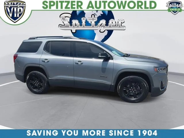 Used 2021 GMC Acadia AT4 with VIN 1GKKNLLS1MZ233027 for sale in Hartville, OH
