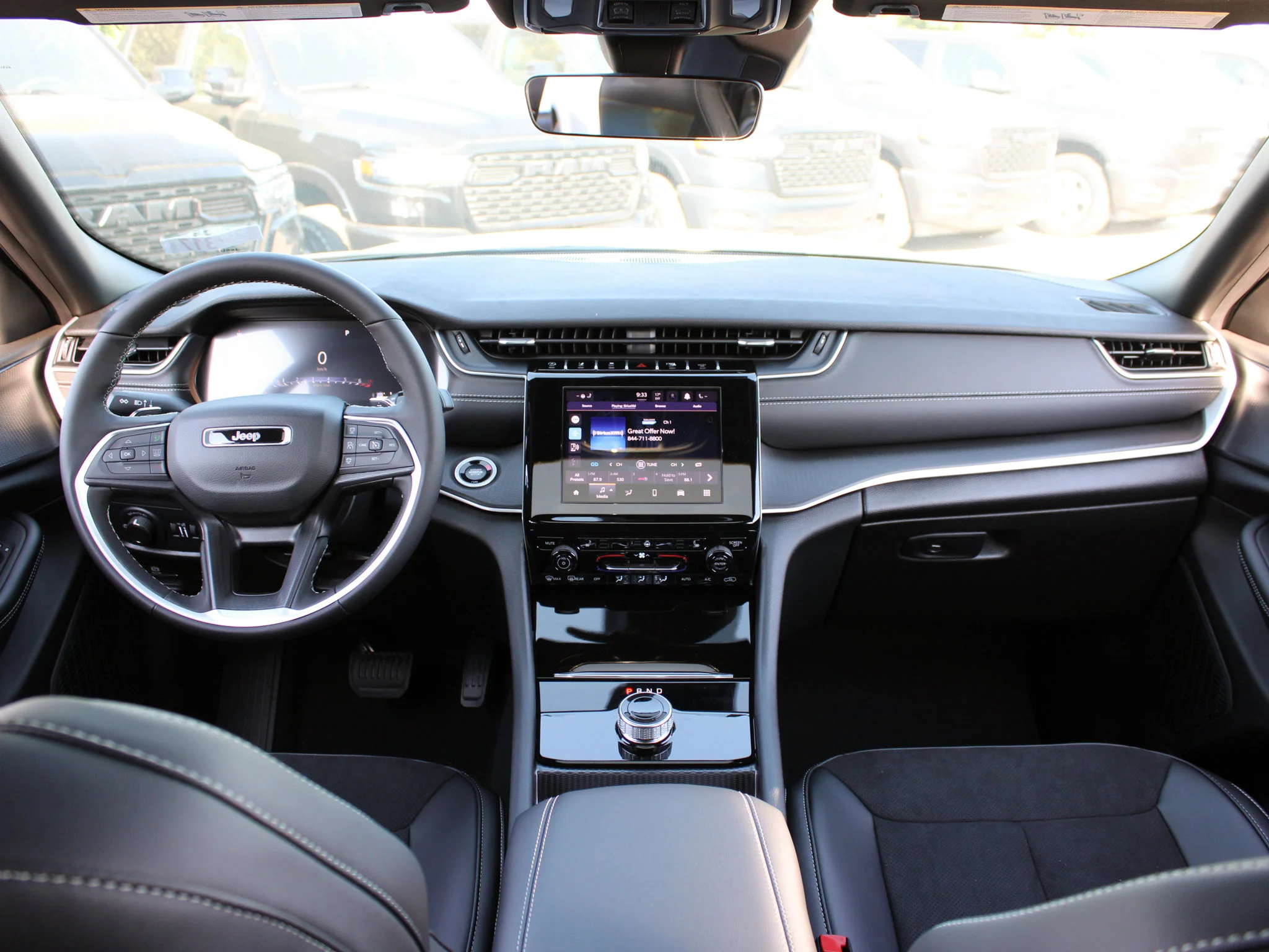 New 2025 Black Jeep Altitude* 4x4, Sunroof, Trailer Tow Package, Heated Leather image 12