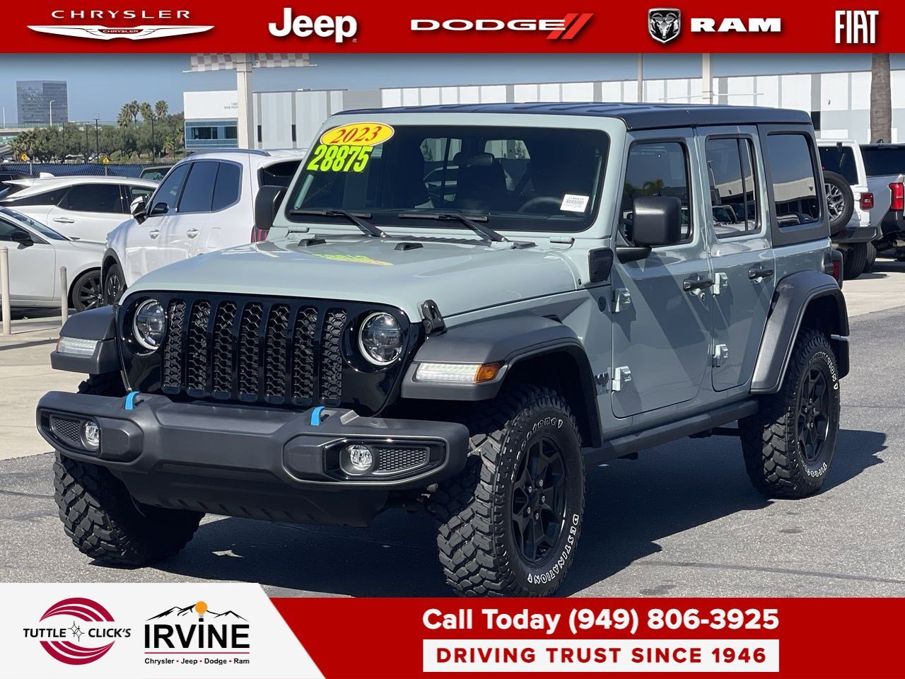 Used 2023 Jeep Wrangler for Sale in Irvine CA 2023 Jeep Wrangler for sale at Irvine Chrysler Jeep Dodge Ram dealership in Irvine CA