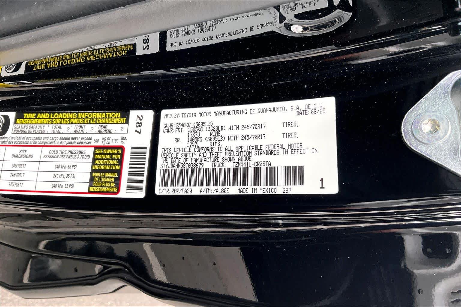 Used 2025 Black Toyota SR image 33