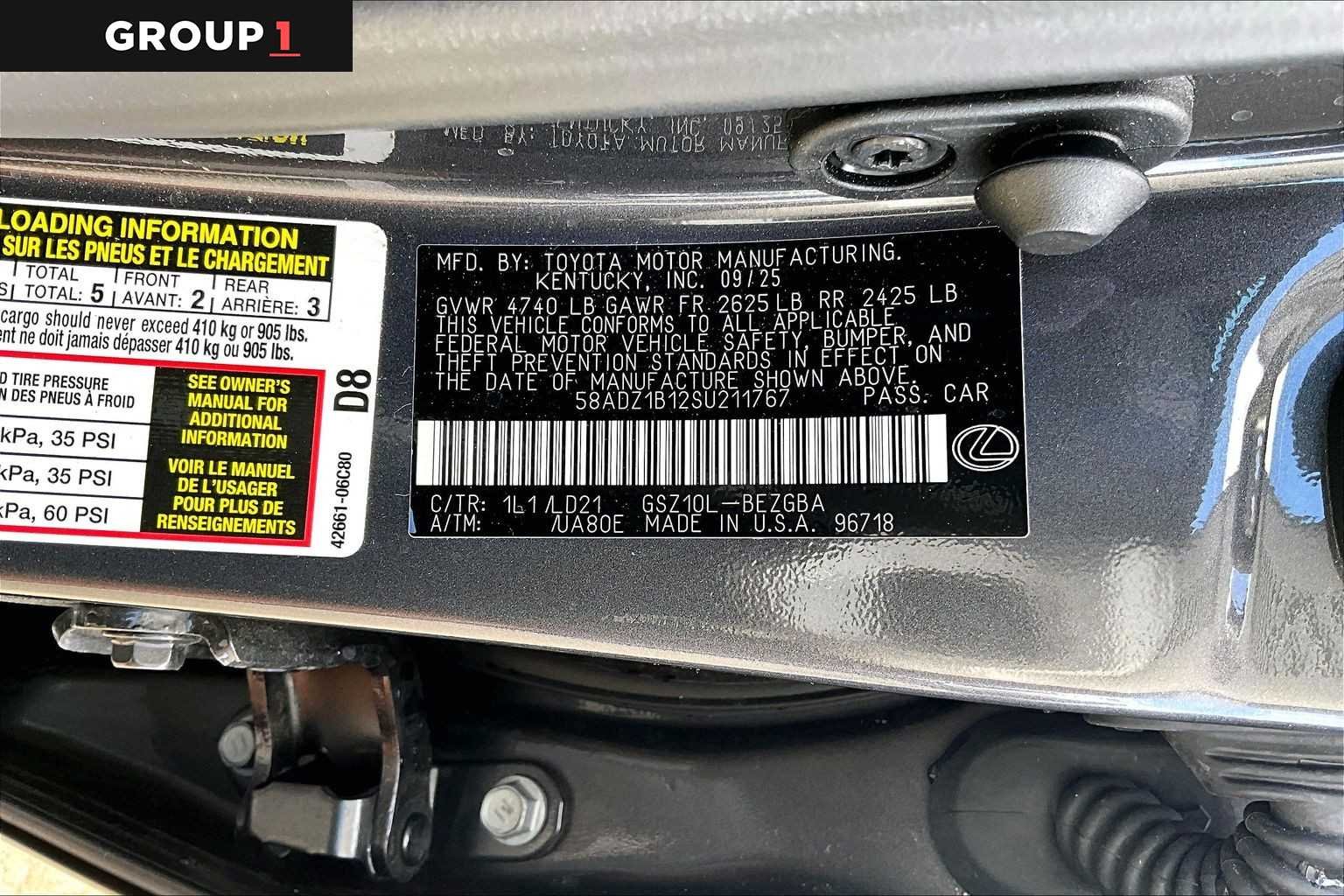 Used 2025 Cloudburst Gray Lexus  image 34
