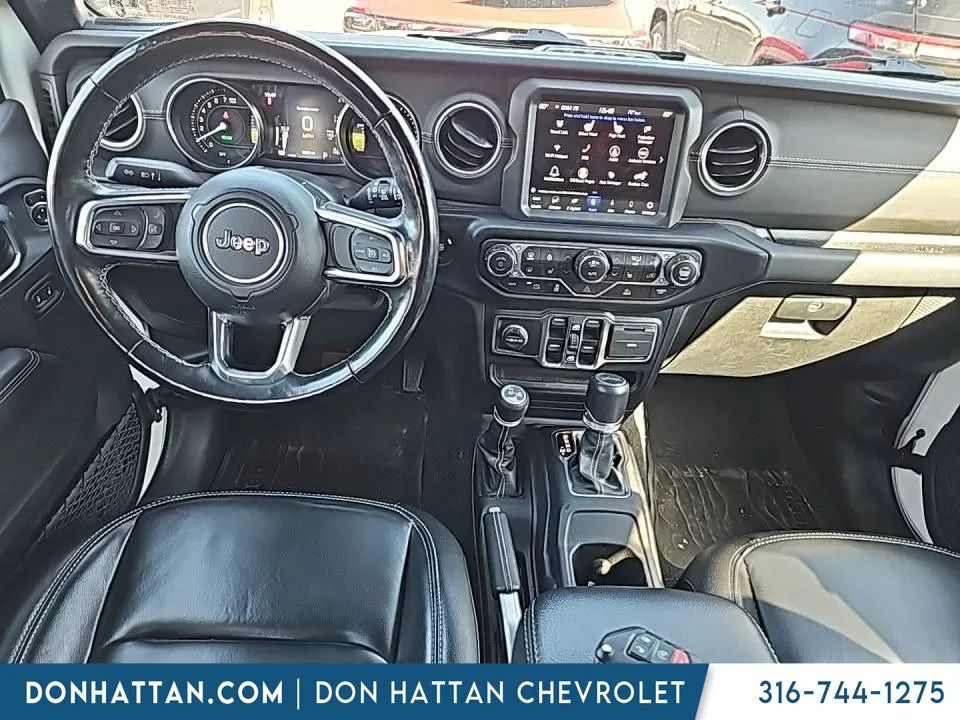 Used 2023 White Jeep Sahara 4xe image 2