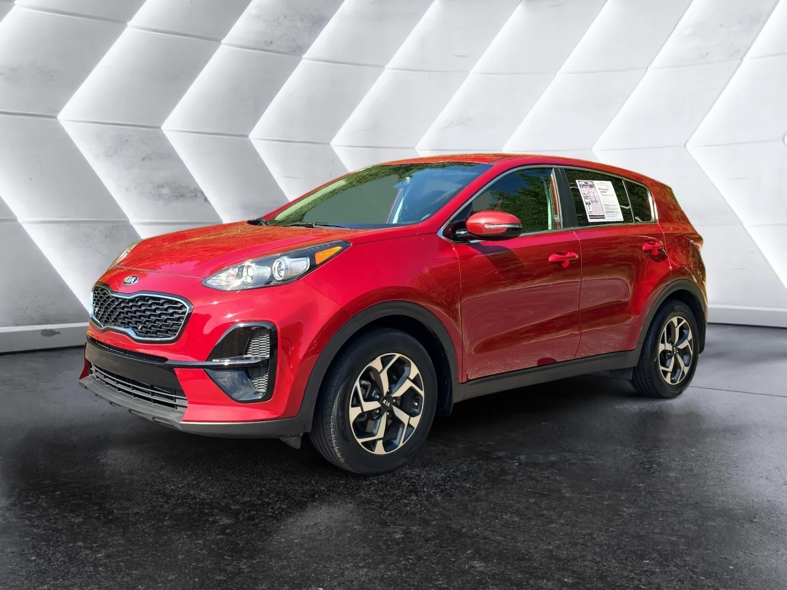 Used 2021 Red Kia LX image 1