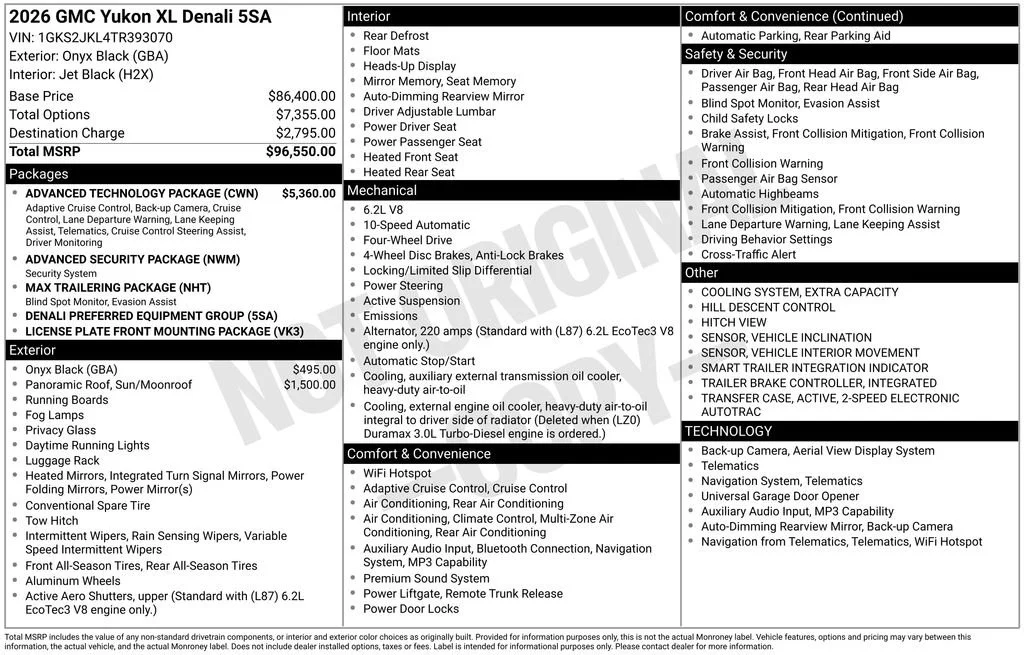 New 2026 Onyx Black GMC Denali image 5
