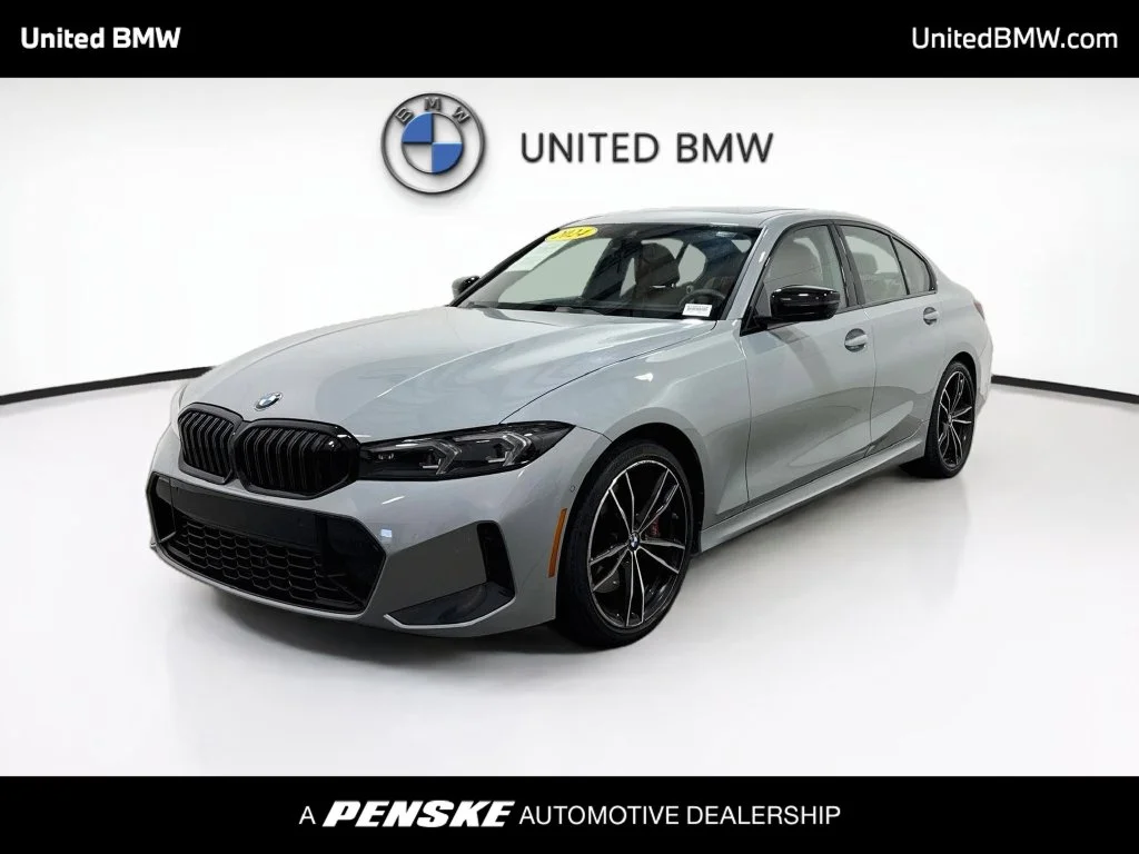 Certified Used 2024 Gray Metallic BMW 330i xDrive image 1