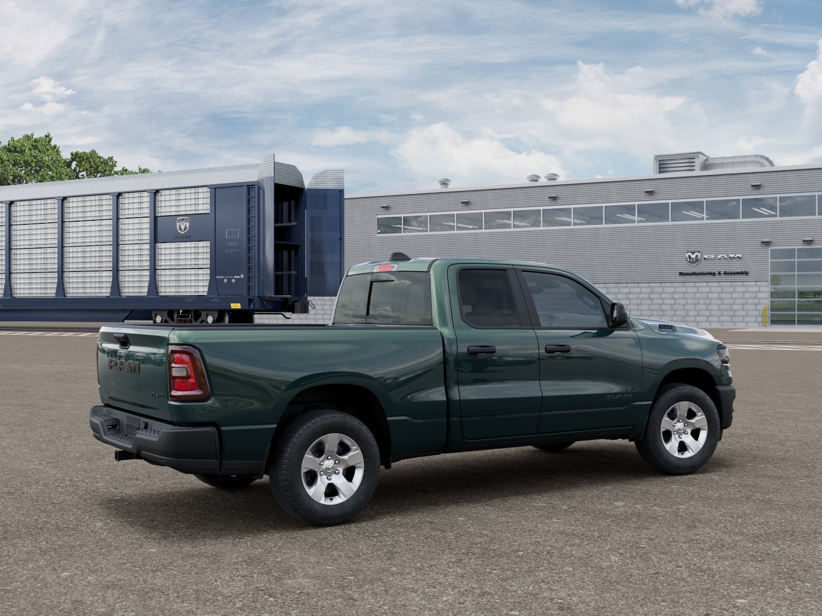 New 2026 Serrano-Green Metallic Exterior Paint RAM TRADESMAN image 2