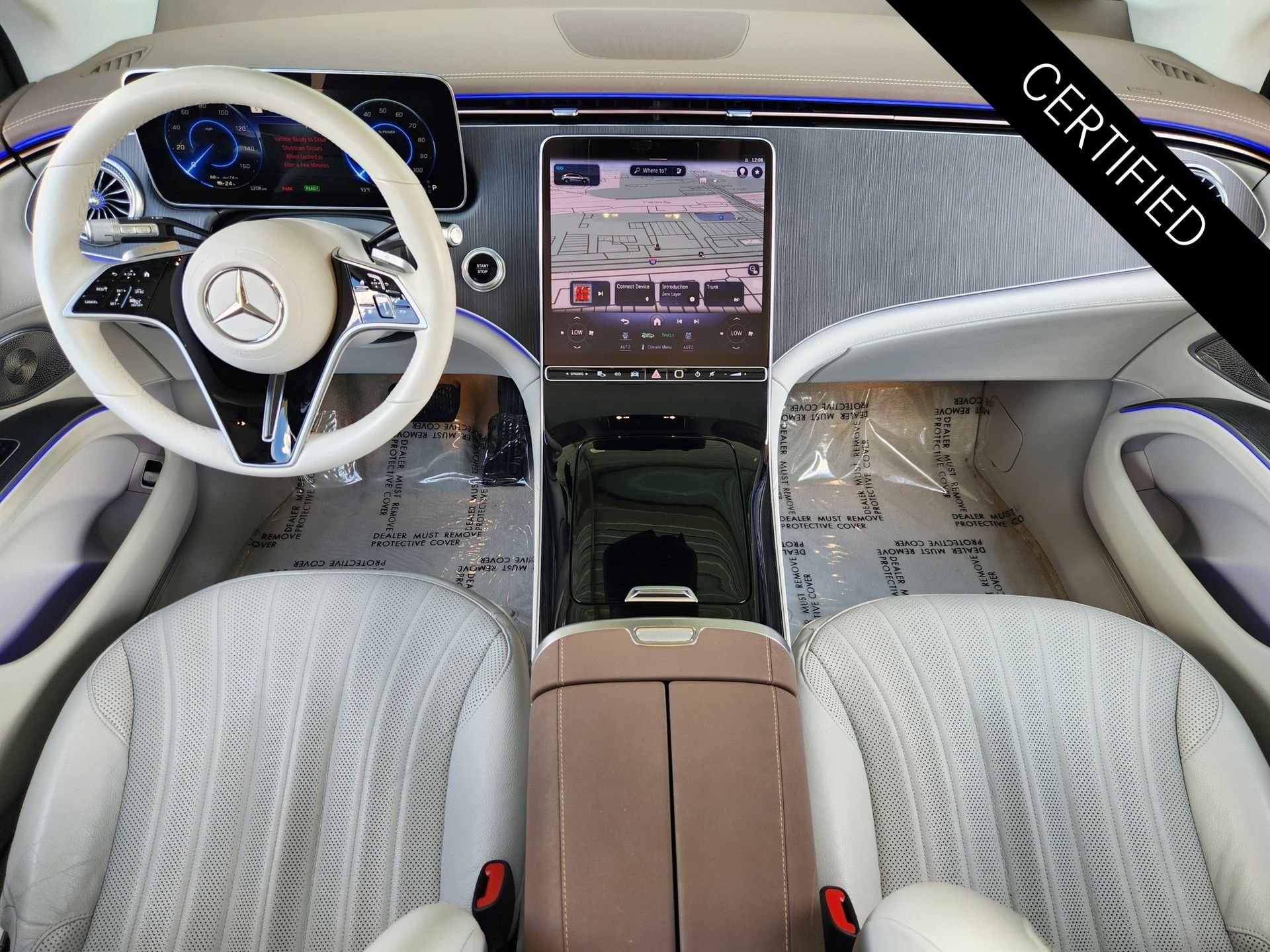 Certified 2023 Mercedes-Benz EQS SUV Base with VIN 4JGDM2DB1PA018469 for sale in The Woodlands, TX