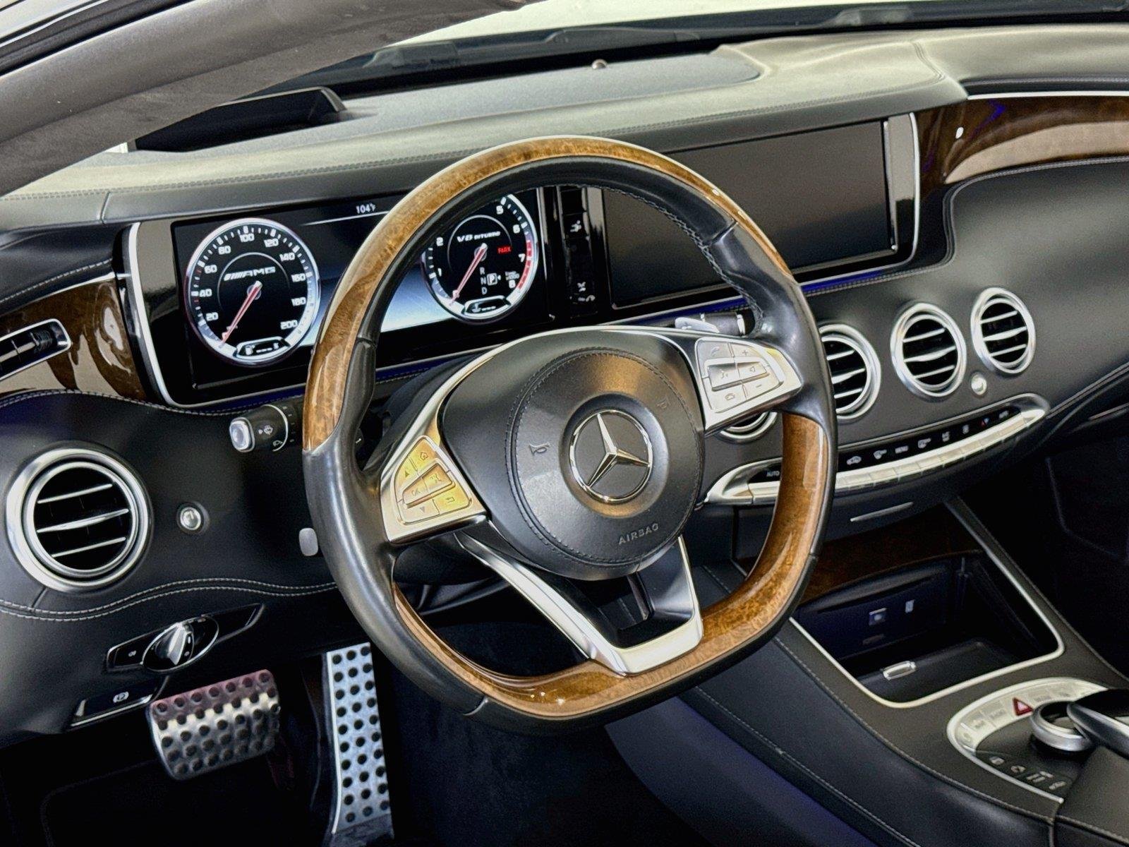 Used 2017 Obsidian Black Metallic Mercedes-Benz AMG® S 63 Conv | $187k MSRP | Designo Leather | Warmth & Comfort image 15