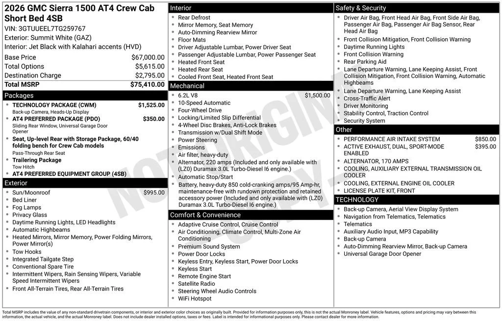 2026 GMC Sierra 1500 AT4 - Photo 16