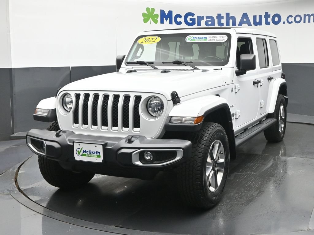 Used 2022 White Jeep Unlimited Sahara image 21