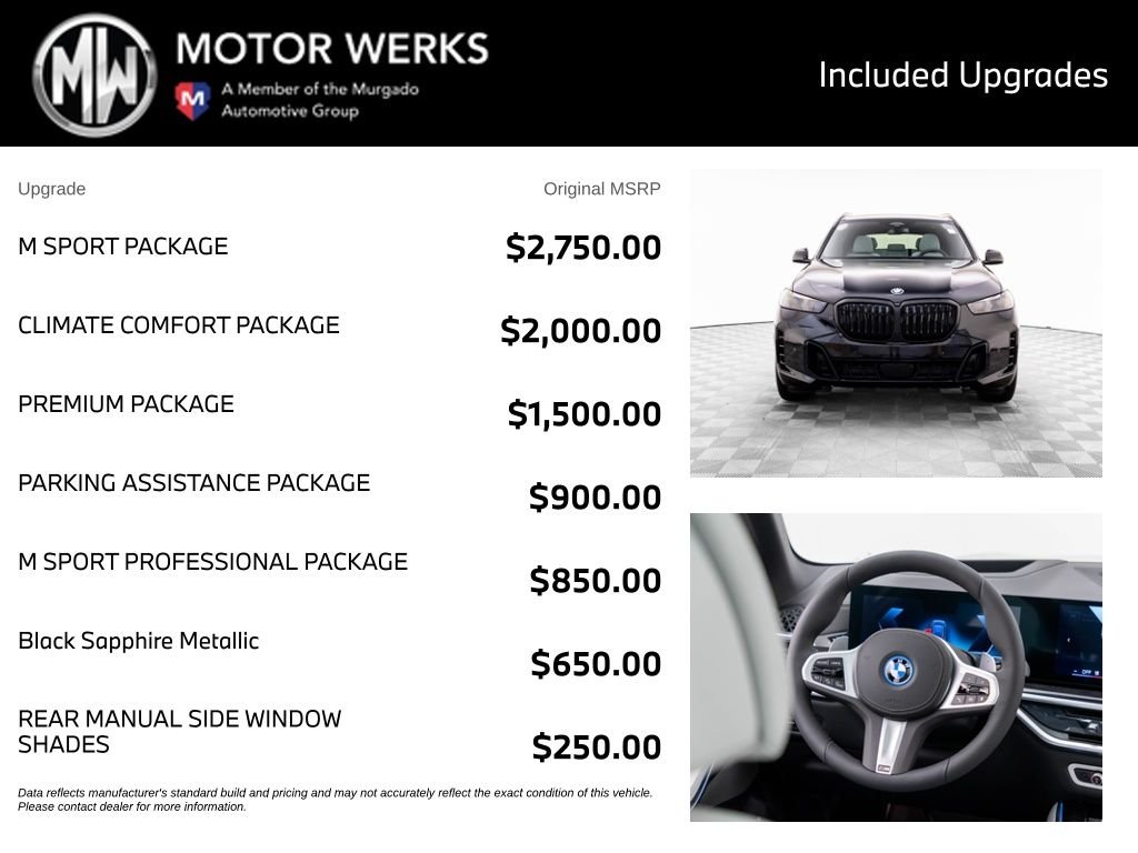 New 2026 Black Sapphire Metallic BMW xDrive50e image 4