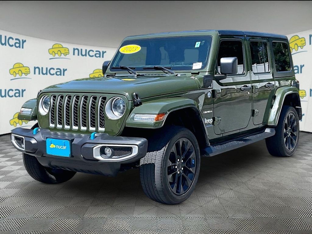 Used 2023 Green Jeep Sahara 4xe image 3