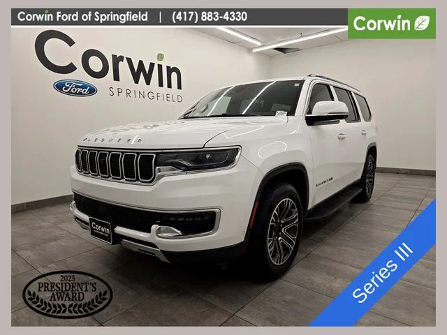 Used 2022 Bright White Clearcoat Jeep Series III image 1