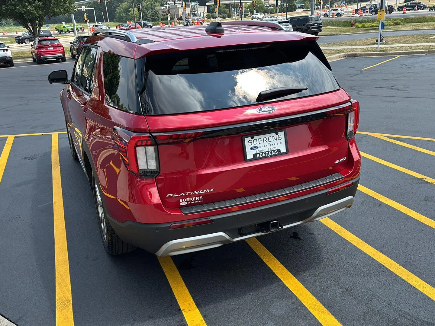 Used 2026 Rapid Red Metallic Tinted Clearcoat Ford Platinum image 7